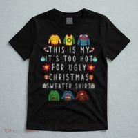 This Is My It's Too Hot For Ugly Christmas Sweaters Funny T-Shirt thumb 5