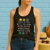 This Is My It's Too Hot For Ugly Christmas Sweaters Funny Women's Tank Top thumb 2