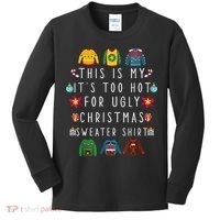 This Is My It's Too Hot For Ugly Christmas Sweaters Funny Kids Long Sleeve Shirt thumb 0