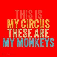 This Is My Circus These Are My Monkeys Circus Staff Party Santa Hat thumb 1