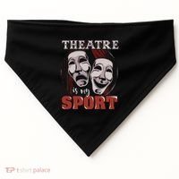 Theatre Is My Sport Musical Actor Gift USA-Made Doggie Bandana thumb 0