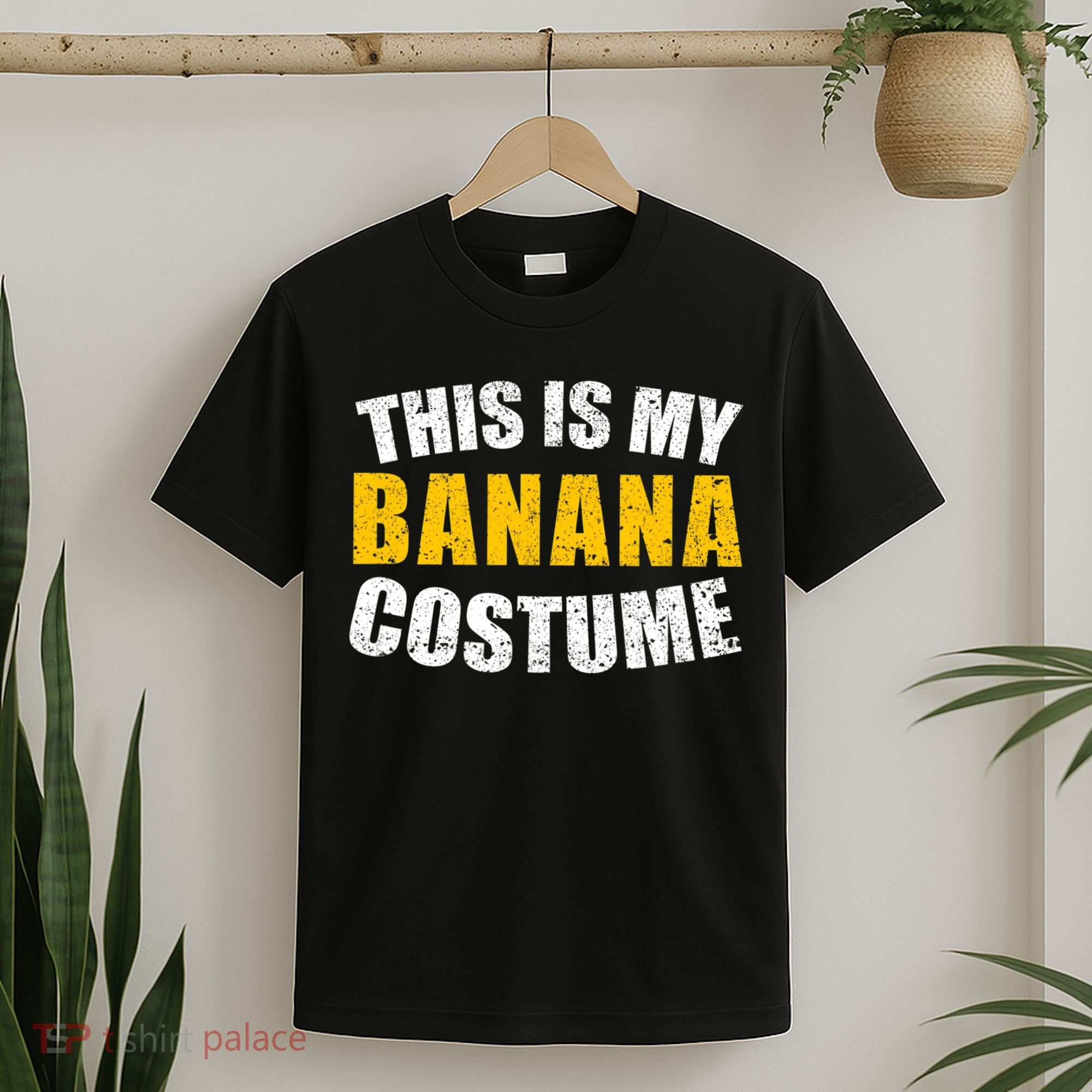 This Is My BANANA Costume Lazy Creepy Halloween Costume T-Shirt