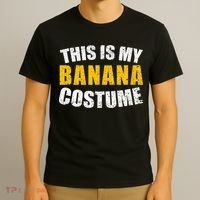 This Is My BANANA Costume Lazy Creepy Halloween Costume T-Shirt thumb 3
