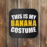 This Is My BANANA Costume Lazy Creepy Halloween Costume Coaster thumb 0