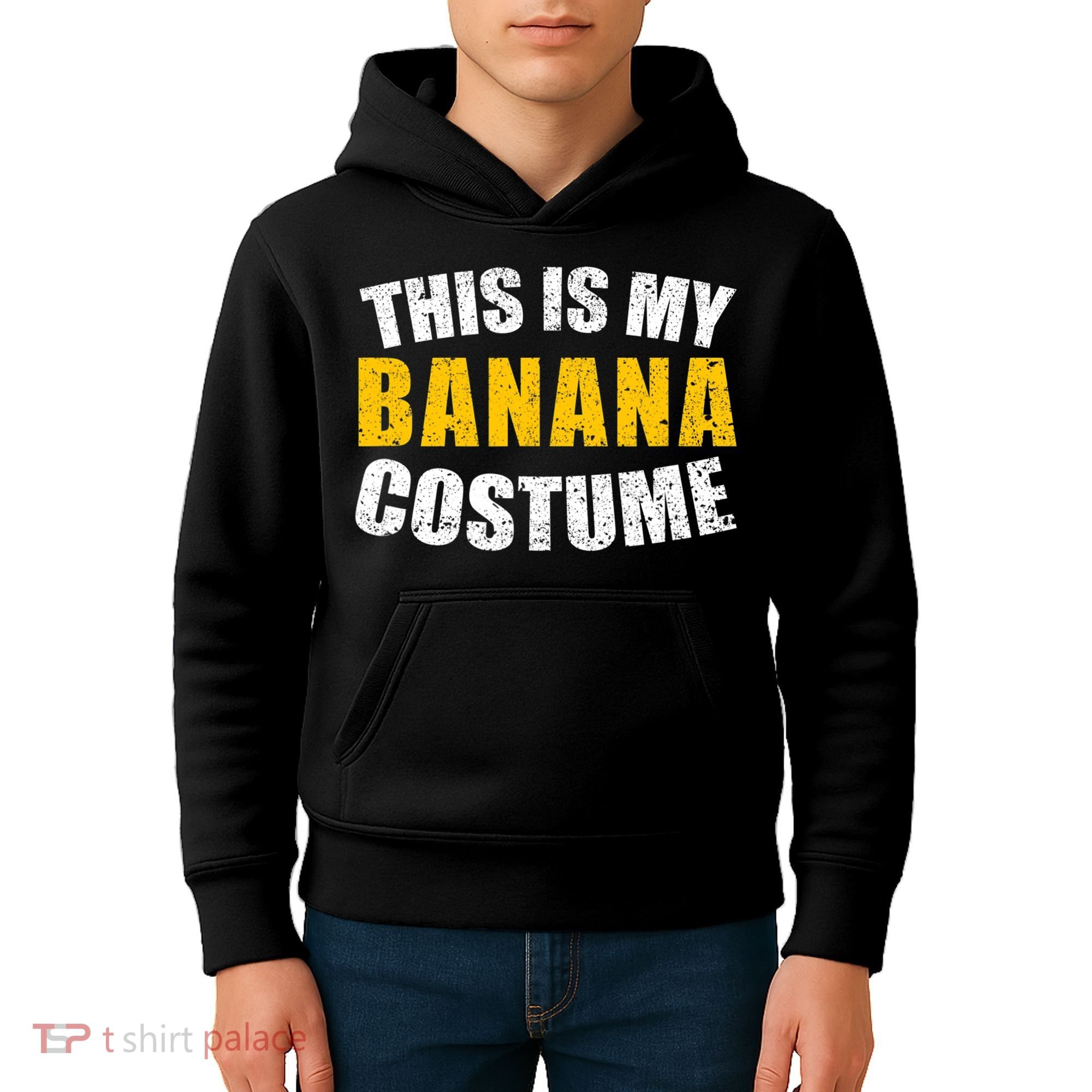 This Is My BANANA Costume Lazy Creepy Halloween Costume Kids Hoodie