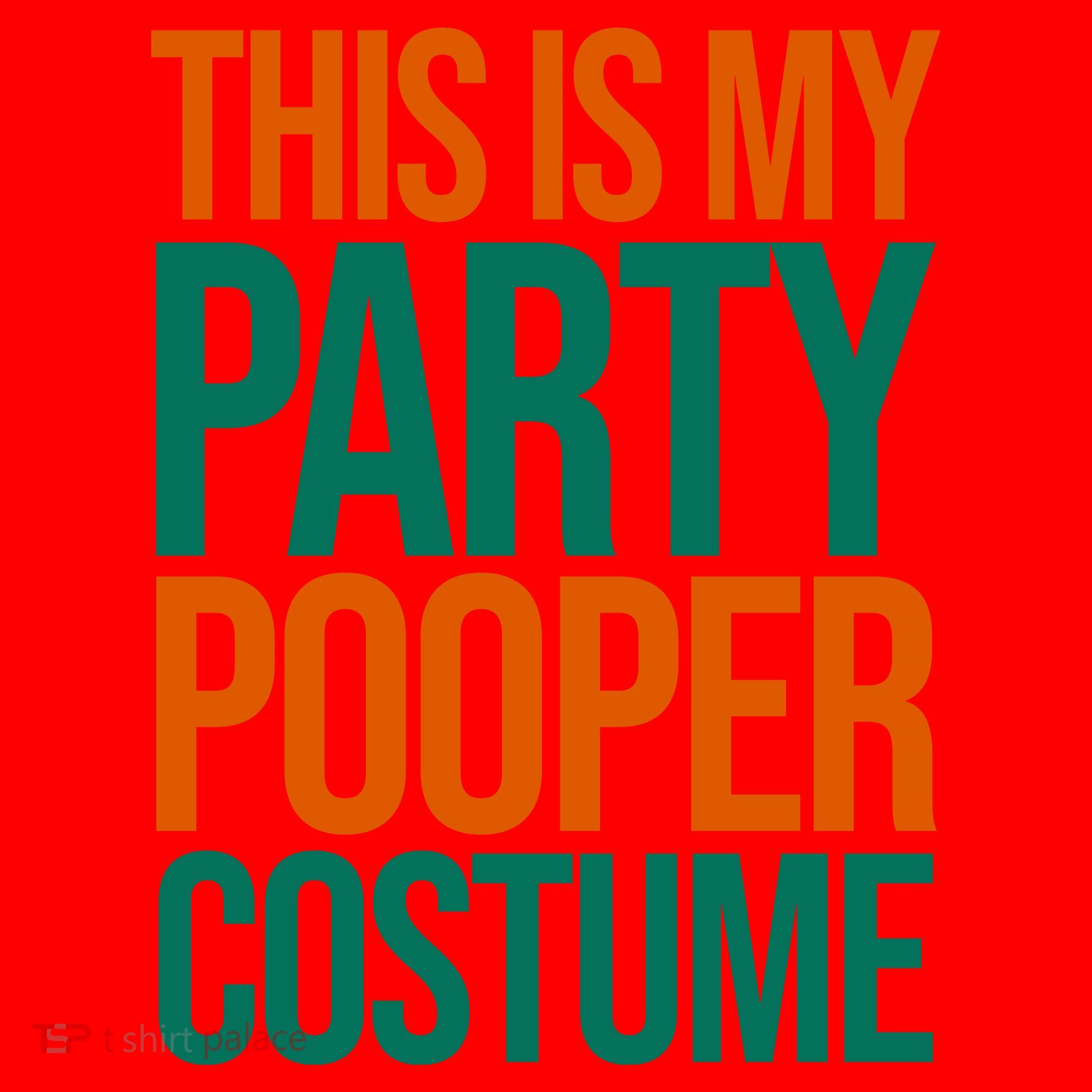 This Is My Party Pooper Costume Santa Hat