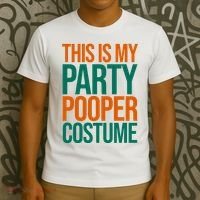 This Is My Party Pooper Costume T-Shirt thumb 3