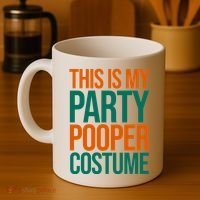 This Is My Party Pooper Costume Coffee Mug thumb 4