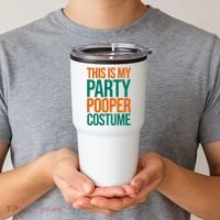 This Is My Party Pooper Costume Tumbler thumb 2