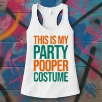 This Is My Party Pooper Costume Women's Tank Top thumb 3
