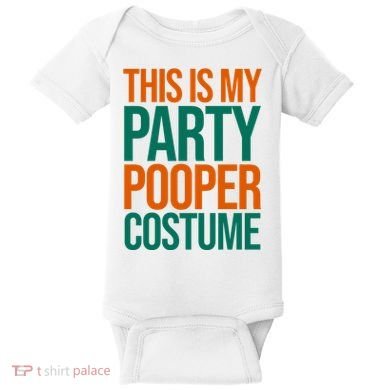 This Is My Party Pooper Costume Baby Bodysuit