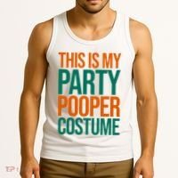 This Is My Party Pooper Costume Tank Top thumb 3