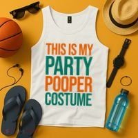 This Is My Party Pooper Costume Tank Top thumb 4