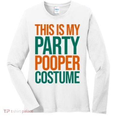 This Is My Party Pooper Costume Women's Long Sleeve Shirt