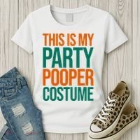 This Is My Party Pooper Costume Women's T-Shirt thumb 3