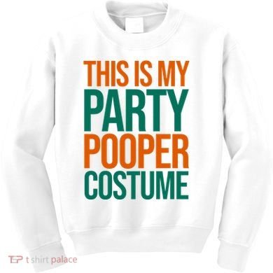 This Is My Party Pooper Costume Kids Sweatshirt