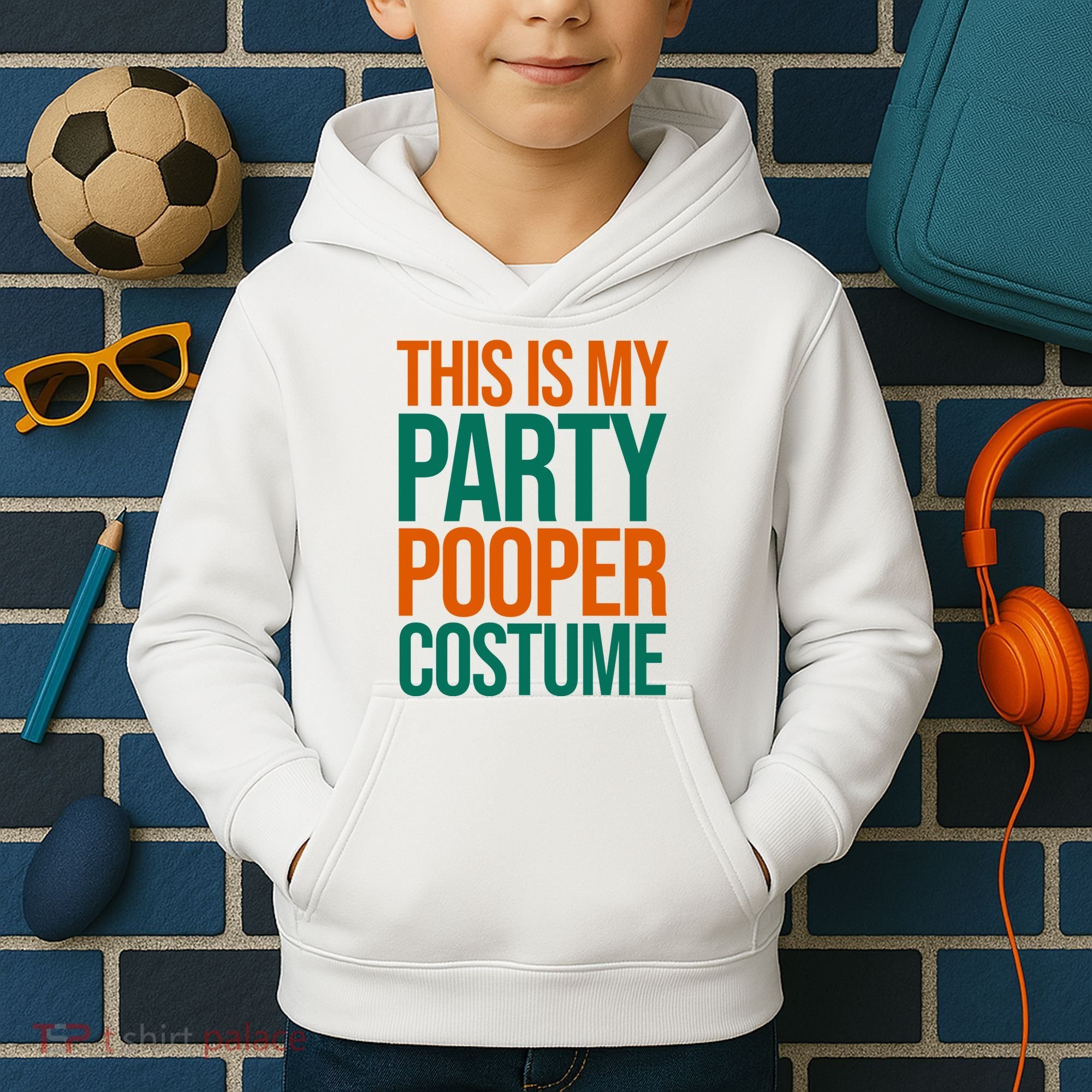 This Is My Party Pooper Costume Kids Hoodie
