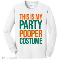 This Is My Party Pooper Costume Kids Long Sleeve Shirt thumb 0