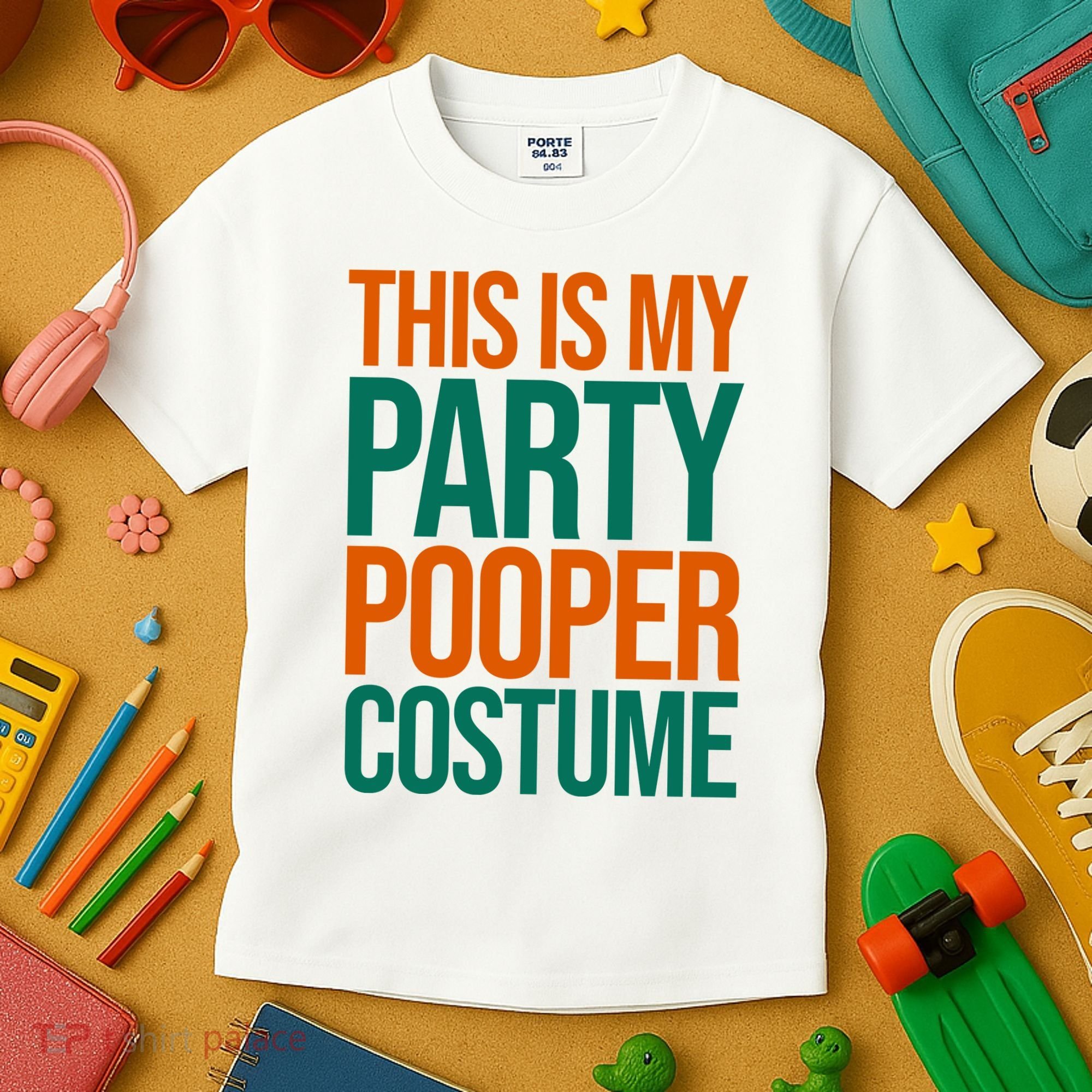 This Is My Party Pooper Costume Kids T-Shirt
