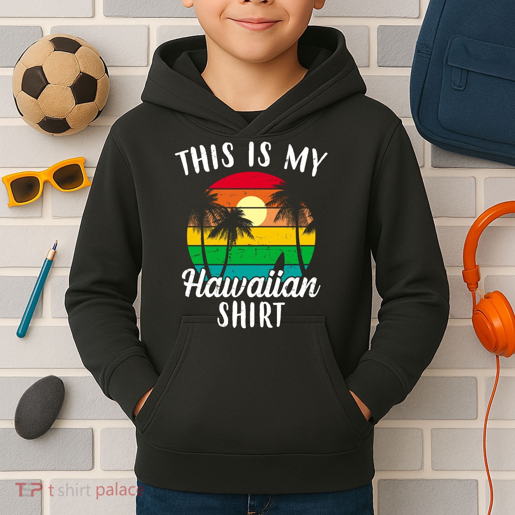 This Is My Hawaiian Shirt Kids Hoodie