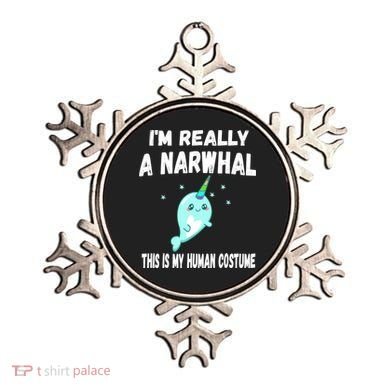 This Is My Human Costume Cute Gift I'm Really A Narwhal Funny Gift Ornament