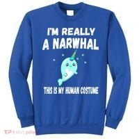 This Is My Human Costume Cute Gift I'm Really A Narwhal Funny Gift Sweatshirt thumb 0