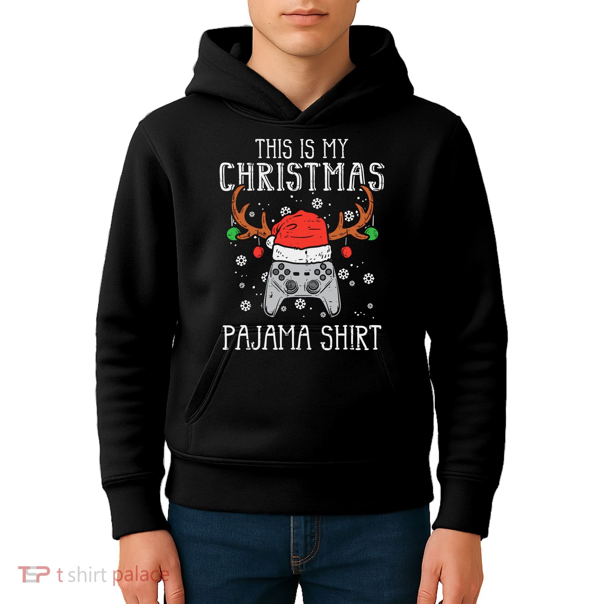 This Is My Christmas Shirt Gamer Xmas Kids Hoodie