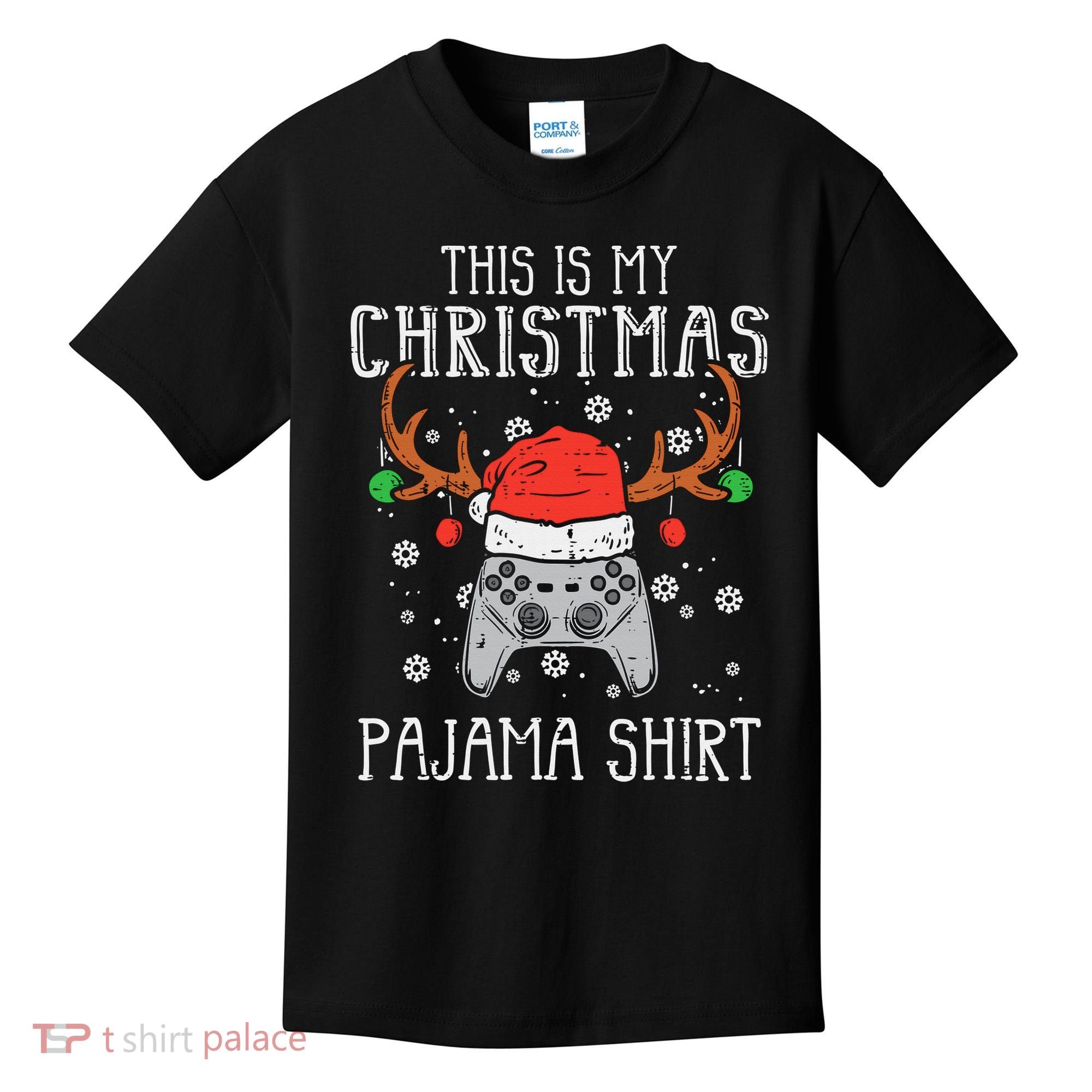 This Is My Christmas Shirt Gamer Xmas Kids T-Shirt