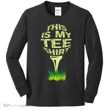 This Is My Golfer Kids Long Sleeve Shirt