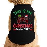 This Is My Christmas Pajama Santa Hat Gamer Video Game Xmas Gift Doggie Tank thumb 0