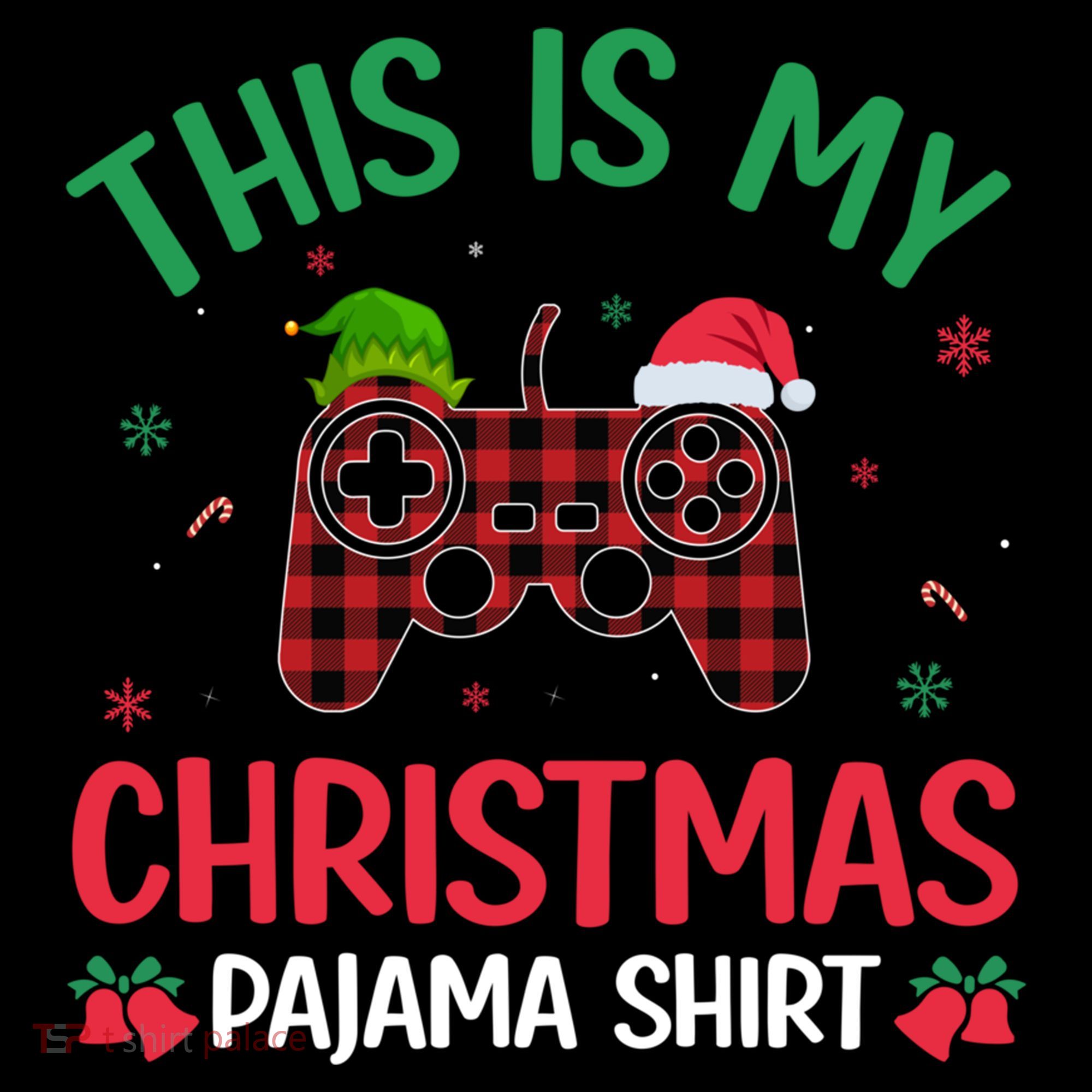 This Is My Christmas Pajama Santa Hat Gamer Video Game Xmas Gift Coffee Mug