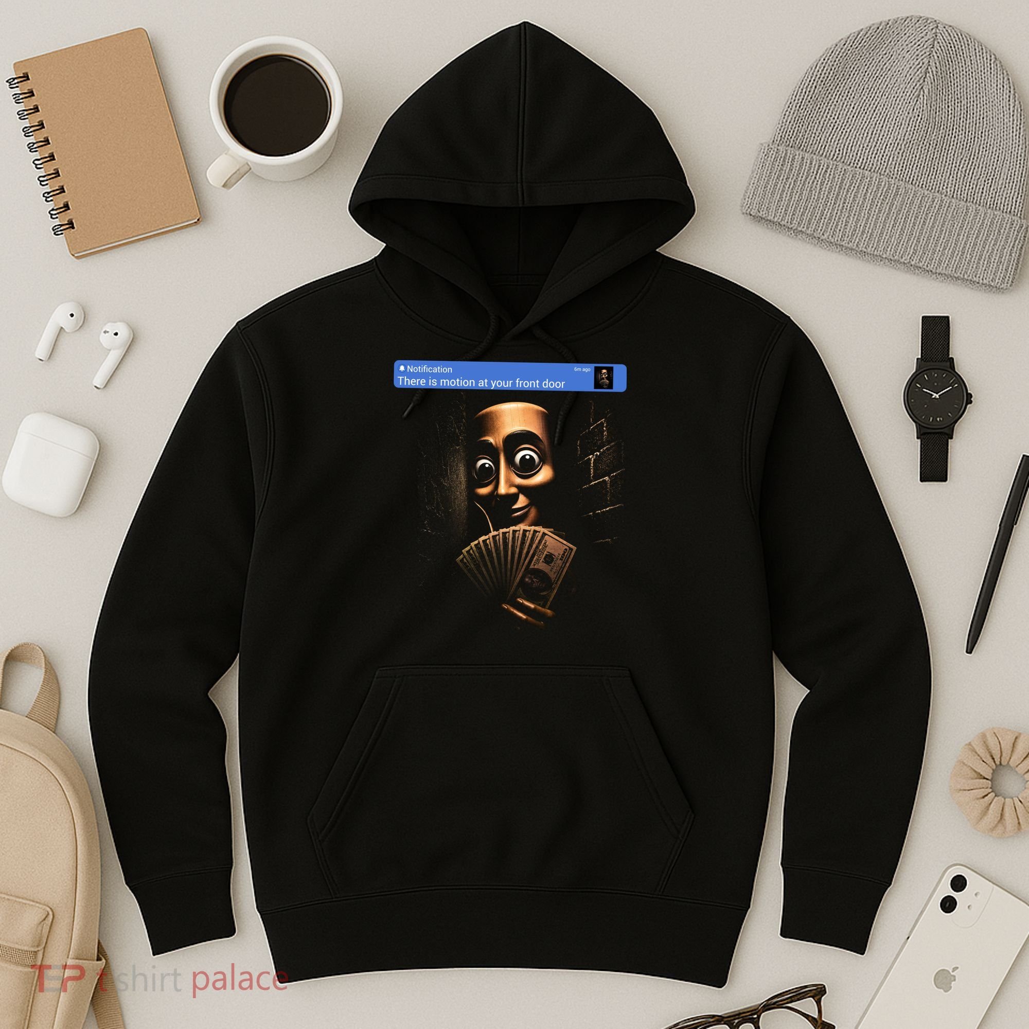 There Is Motion At Your Front Door Tung Tung Tung Sahur Hoodie
