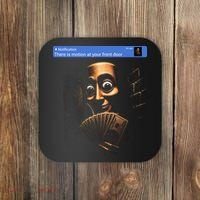 There Is Motion At Your Front Door Tung Tung Tung Sahur Coaster thumb 0