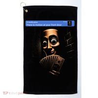 There Is Motion At Your Front Door Tung Tung Tung Sahur Golf Towel thumb 0