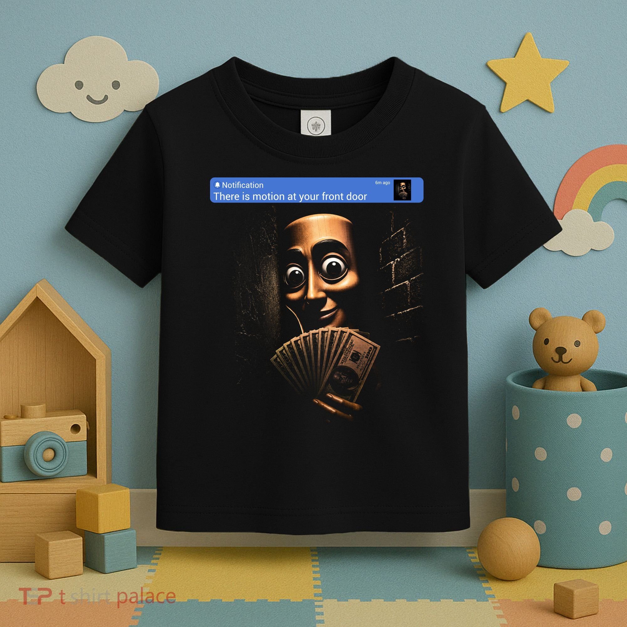 There Is Motion At Your Front Door Tung Tung Tung Sahur Toddler T-Shirt