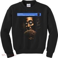 There Is Motion At Your Front Door Tung Tung Tung Sahur Kids Sweatshirt thumb 0