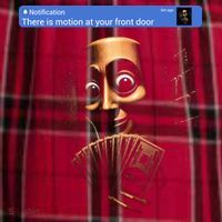 There Is Motion At Your Front Door Tung Tung Tung Sahur Women's Flannel Plaid Pajama Pants thumb 2