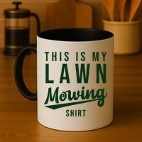 This Is My Lawn Mowing Shirt Coffee Mug thumb 4