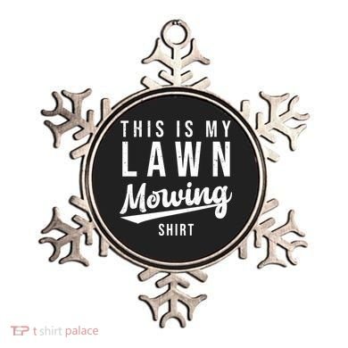 This Is My Lawn Mowing Shirt Ornament