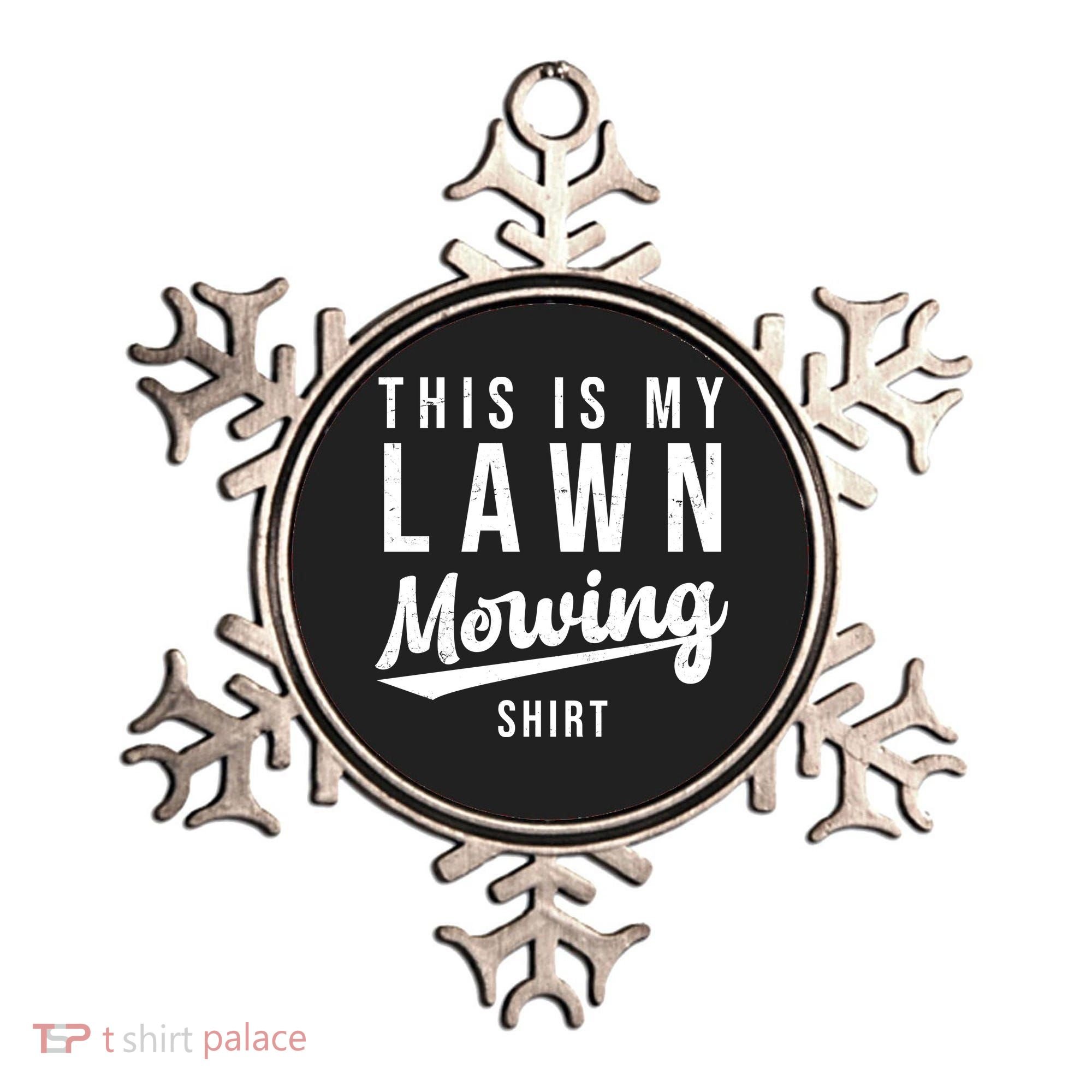 This Is My Lawn Mowing Shirt Ornament
