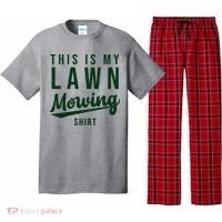 This Is My Lawn Mowing Shirt Pajama Set thumb 0