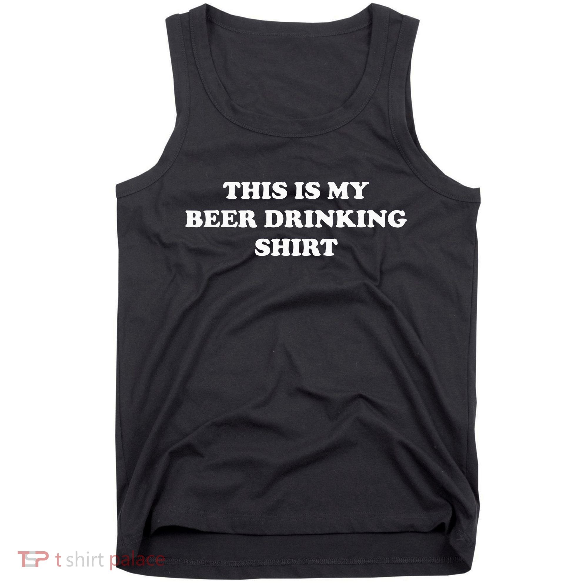 This Is My Beer Drinking Funny Graphic Tank Top
