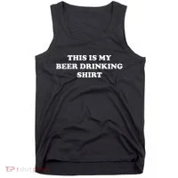 This Is My Beer Drinking Funny Graphic Tank Top thumb 0