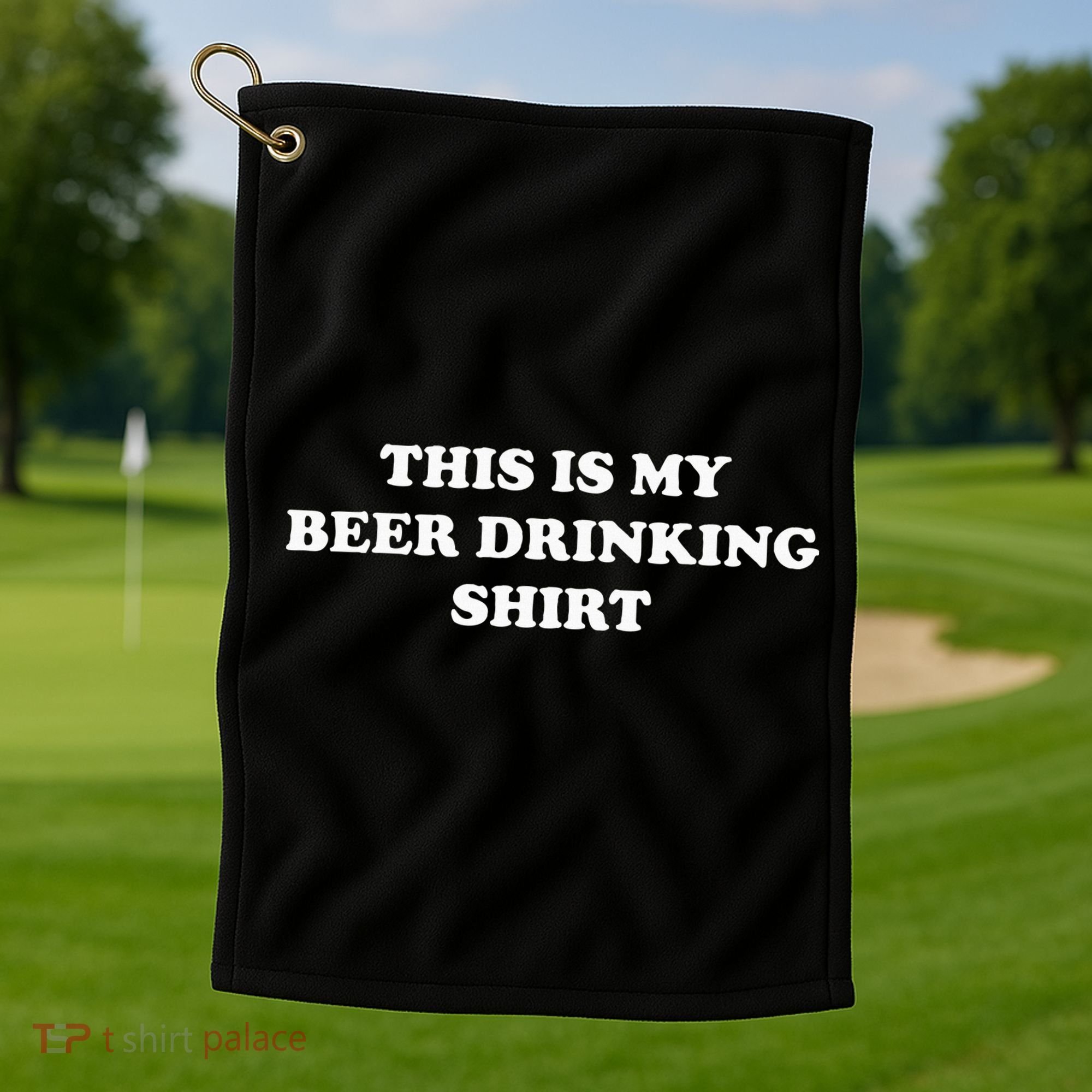 This Is My Beer Drinking Funny Graphic Golf Towel