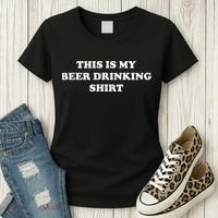 This Is My Beer Drinking Funny Graphic Women's T-Shirt thumb 3