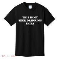 This Is My Beer Drinking Funny Graphic Kids T-Shirt thumb 0
