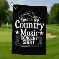 This Is My Country Music Concert Golf Towel thumb 1