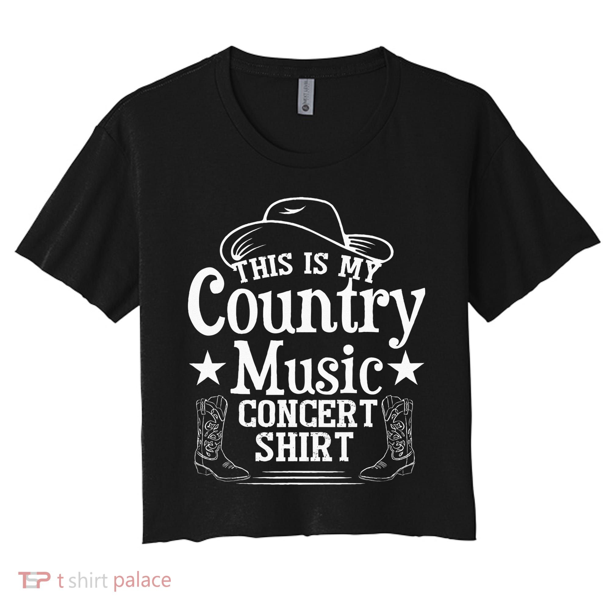 This Is My Country Music Concert Women's Crop Top Tee