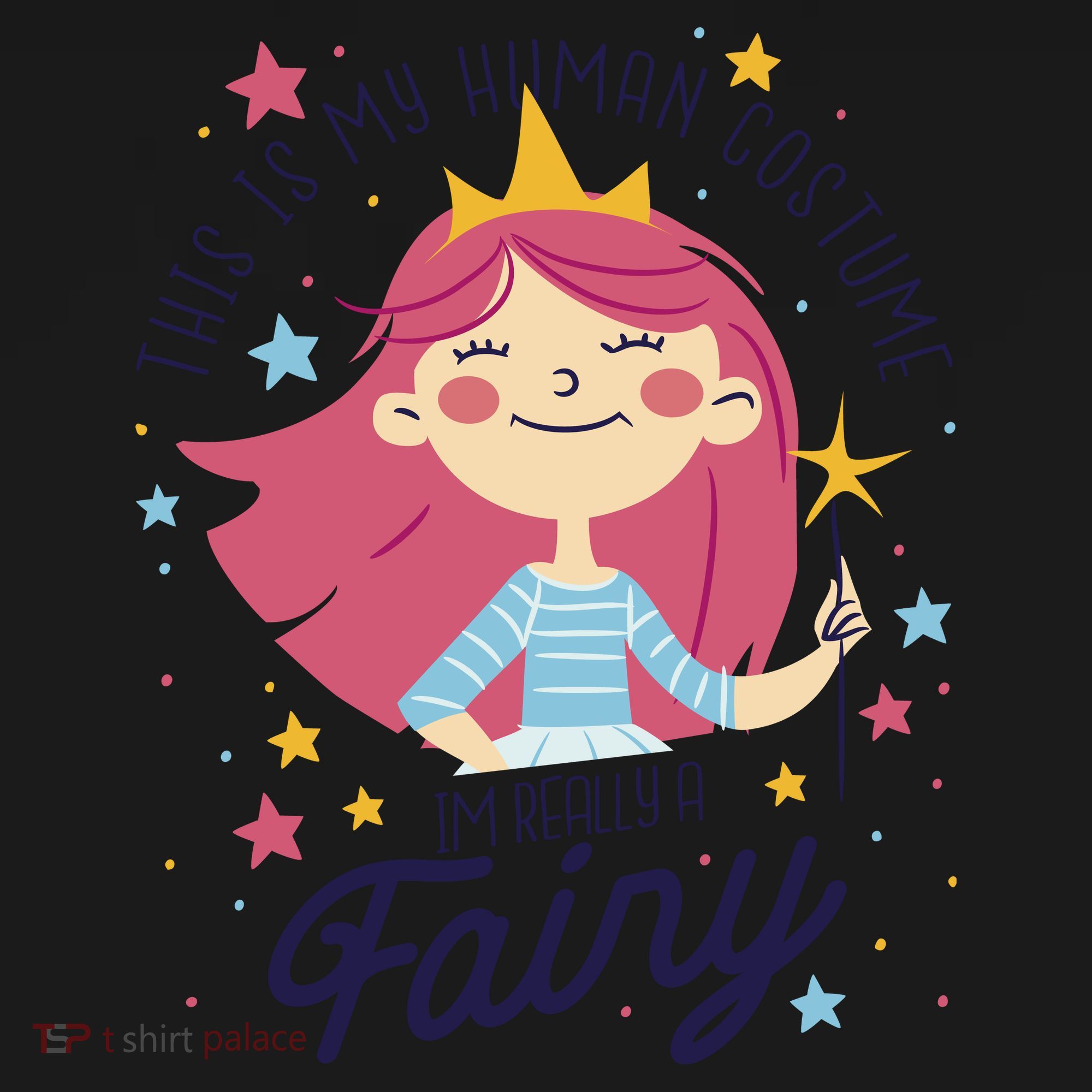 This Is My Human Costume I'm Really A Fairy Cute Halloween Coaster