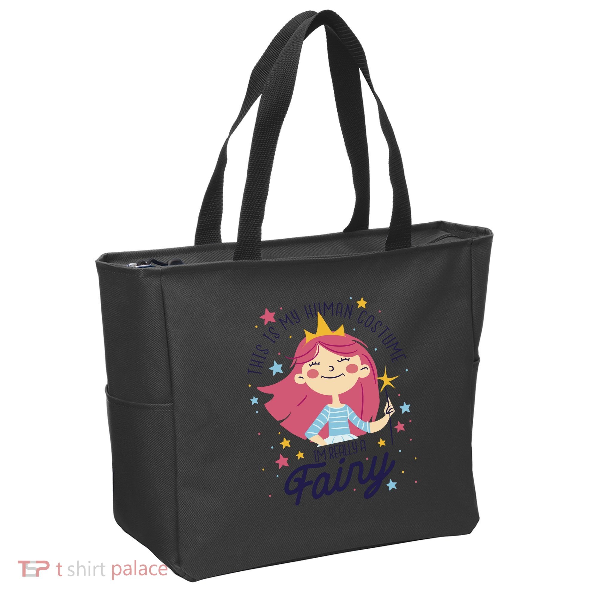 This Is My Human Costume I'm Really A Fairy Cute Halloween Tote Bag